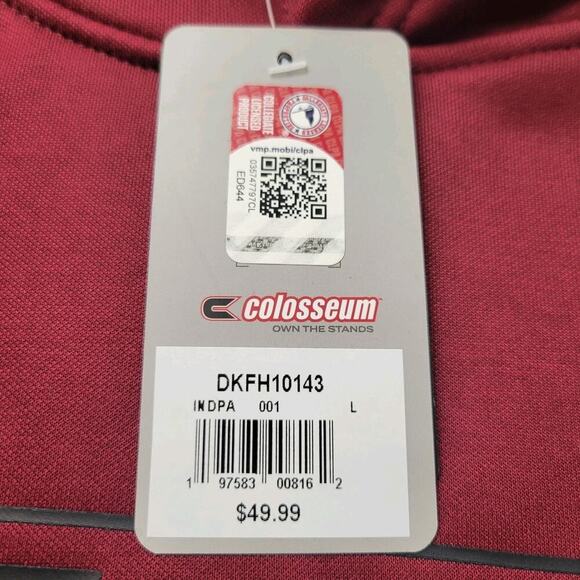 IUP Crimson Hawks Hoodie Mens L Pullover Pennsylvania Football NCAA College - Picture 7 of 7